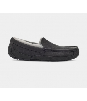 Mens Ascot Sheepskin slipper Black 1103889