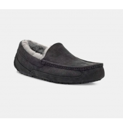 Mens Ascot Sheepskin slipper Black 1103889