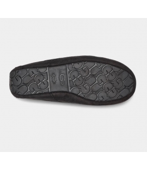 Mens Ascot Sheepskin slipper Black 1103889