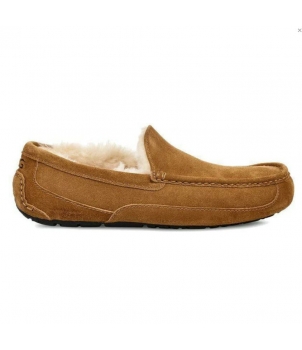 Mens Ascot Sheepskin slipper Chestnut 1103889