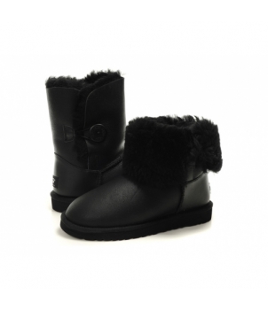 Bomber Bailey Button Black 5838